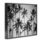 Stupell Industries Black & White Palm Trees Skyline Framed Giclee Art